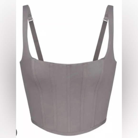 SKIMS Other - NWT SKIMS COTTON CORSETS Cotton Corset Bustier in gray